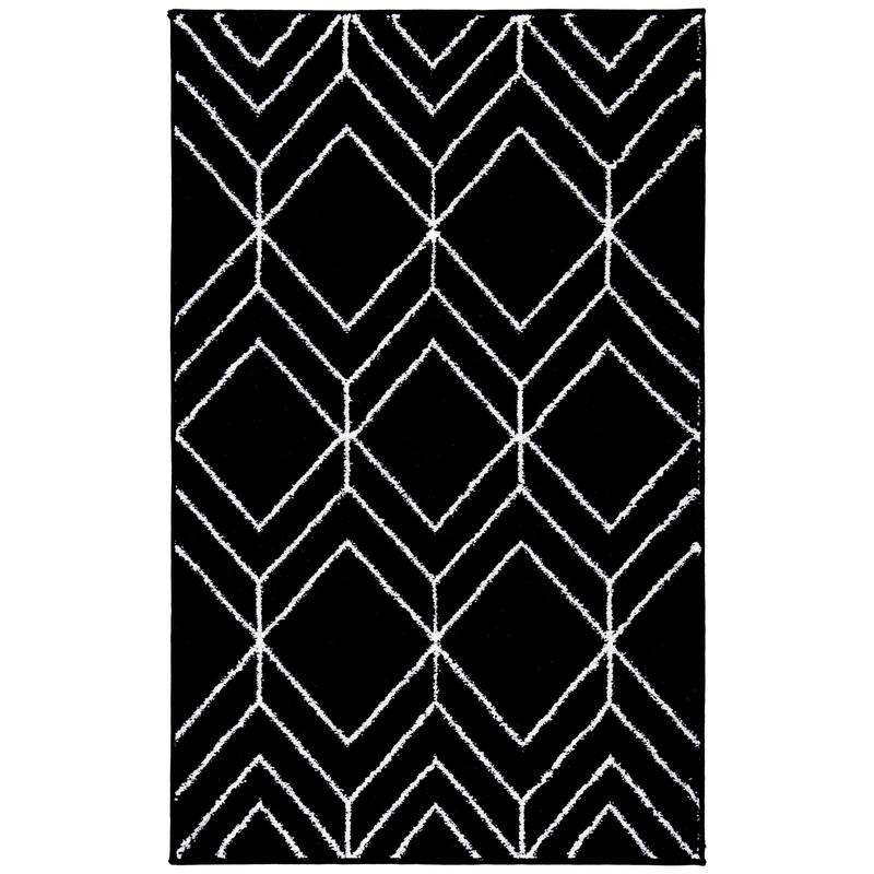 SAFAVIEH Adirondack Juvelina Modern Geometric Rug - 2'6" x 4' - Black/Ivory