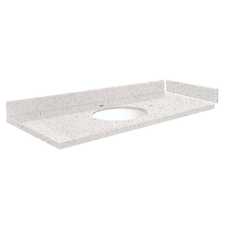 Transolid VT54.5x22-1OU-1 Silestone 55" Quartz Vanity Top with