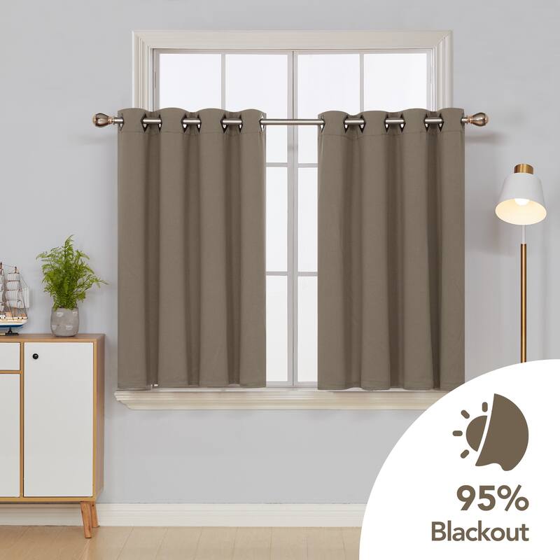 Deconovo Square Grommet Curtain Panel Pair(2 Panel)