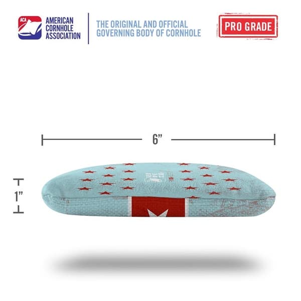 American Moto Blue Dual Sided Cornhole Bags