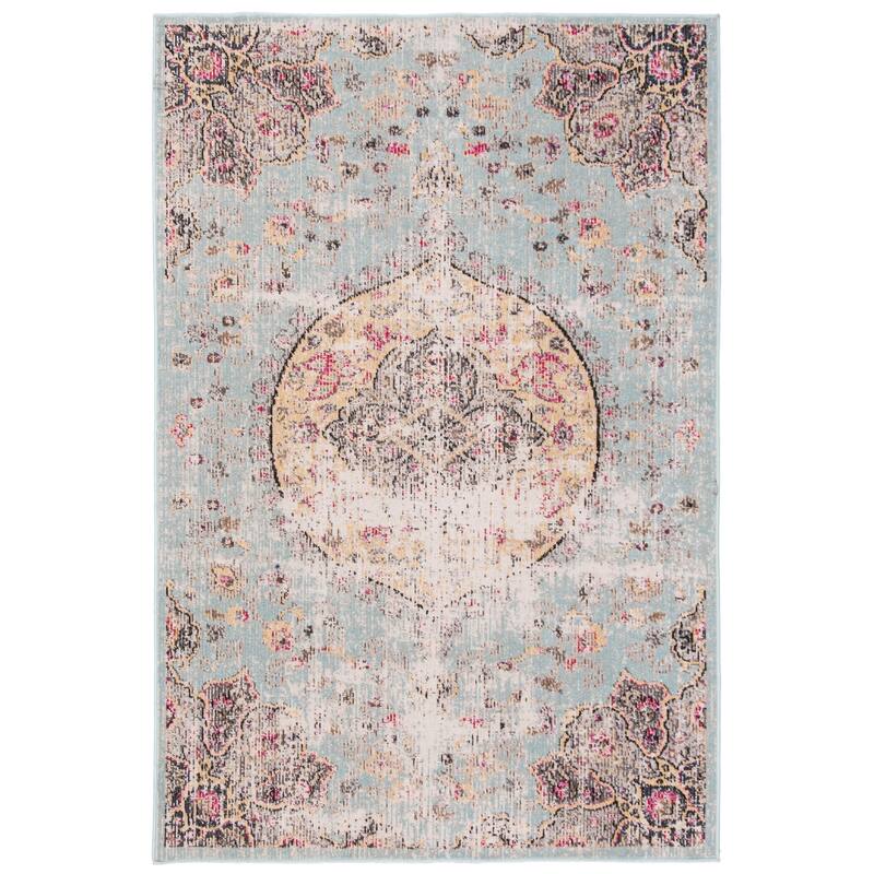 SAFAVIEH Montage Beppina Vintage Indoor/ Outdoor Waterproof Patio Backyard Rug