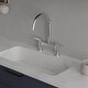 preview thumbnail 6 of 19, Bridge Kitchen Faucet Double Handle Brass Commercial 2 Holes Bridge Kitchen Sink Basin Faucets