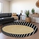 preview thumbnail 121 of 132, Premium Washable Super Soft Modern Zen Mayfield Rug Black - 8' x 8'