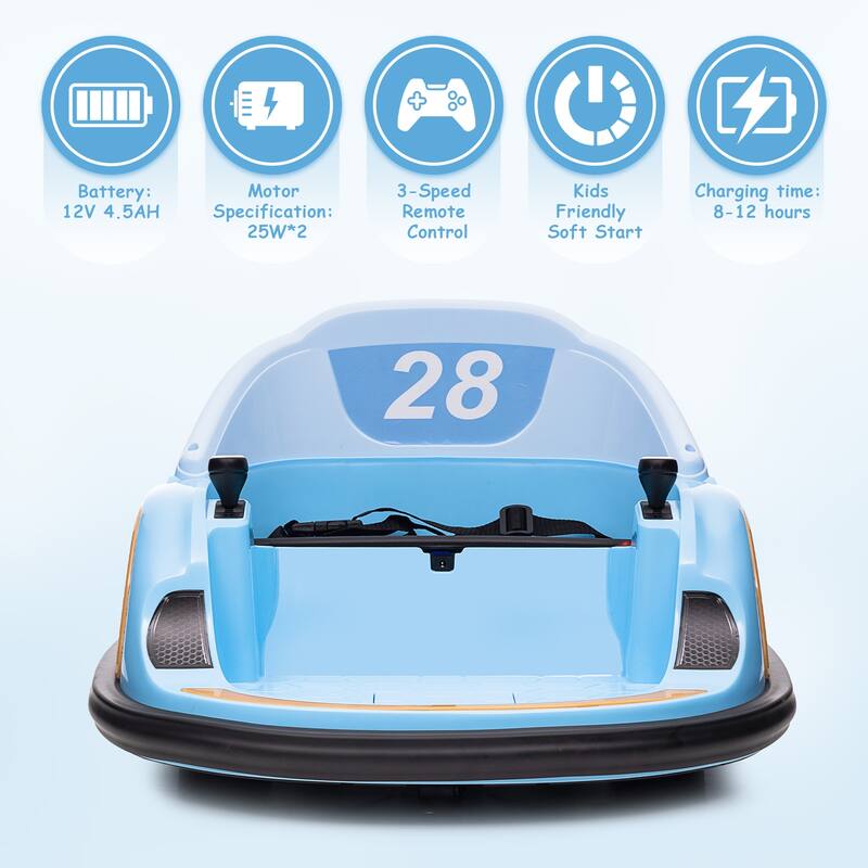 Electric 12V Ride On Bumper Car for Kids Gifts