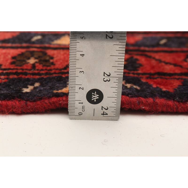 ECARPETGALLERY Hand-knotted Anadol Red Wool Rug - 3'4 x 9'11