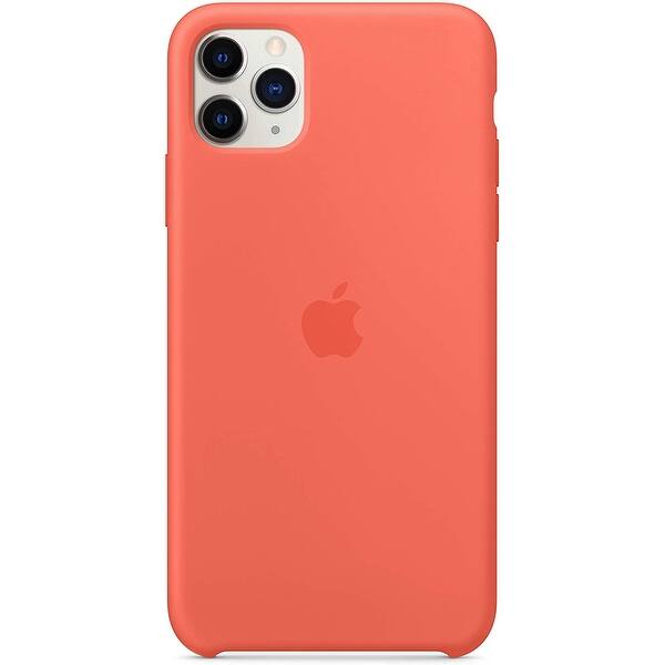 Apple Silicone Case For Iphone 11 Pro Max Clementine Orange Overstock