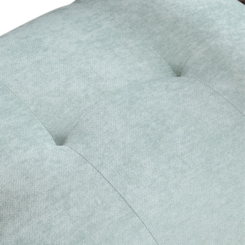 Stylish Padded Chair Dining Chair Leisure Chair Lounge Chair Wood Armrest Chair Vanity Chair with Wood Legs