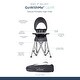 preview thumbnail 2 of 5, Portable High Chair | Sun Canopy | Indoor and Outdoor | Grey