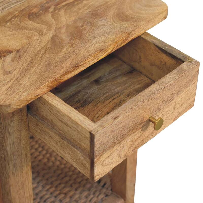 Solid Wood Rope End Table