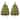 Gymax 2PCS Pre-Lit Christmas Tree Artificial Pathway Xmas Tree w/ 8 - See Details
