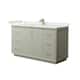 Option Light Green / White Quartz Top / Satin Bronze