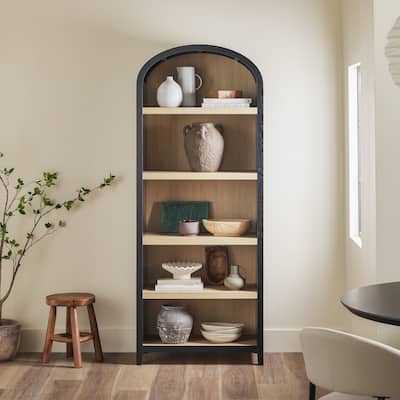 Middlebrook Designs 5 Shelf Open Arched Bookshelf
