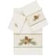 Authentic Hotel and Spa 100% Turkish Cotton Pierre 3PC Embellished Towel Set - Cream