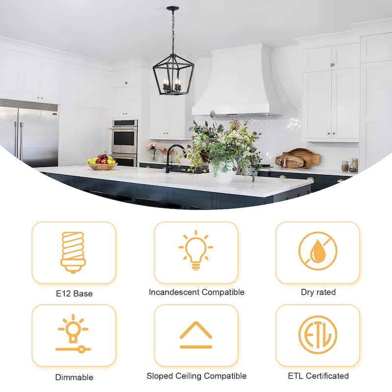 Sofucor Black Lantern Fixtures Pendant Light with Adjustable Height Rustic Geometric Hanging for Indoor,Chandelier - N/A