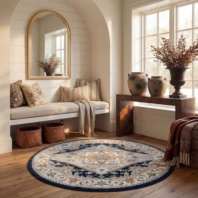 SAFAVIEH Handmade Heritage Carrol Traditional Oriental Wool Rug