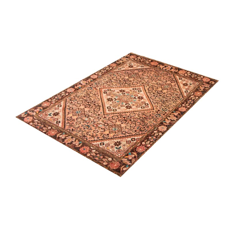 ECARPETGALLERY Hand-knotted Andelz Copper Wool Rug - 4'8 x 6'7