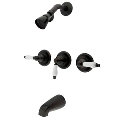 Kingston Brass Tub and Shower Trim with Single Function Shower Head