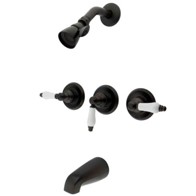 Kingston Brass Tub and Shower Trim with Single Function Shower Head