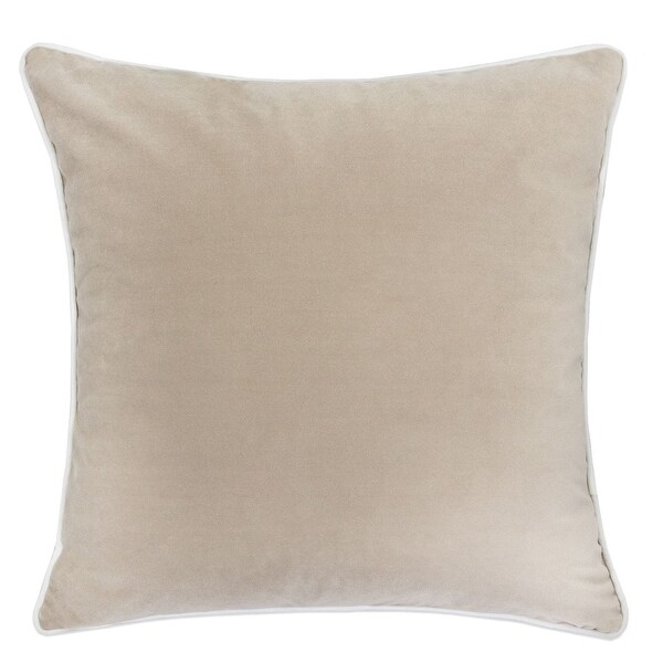 Homey Cozy Velvet Solid Throw Pillow Cover Insert Set of 2