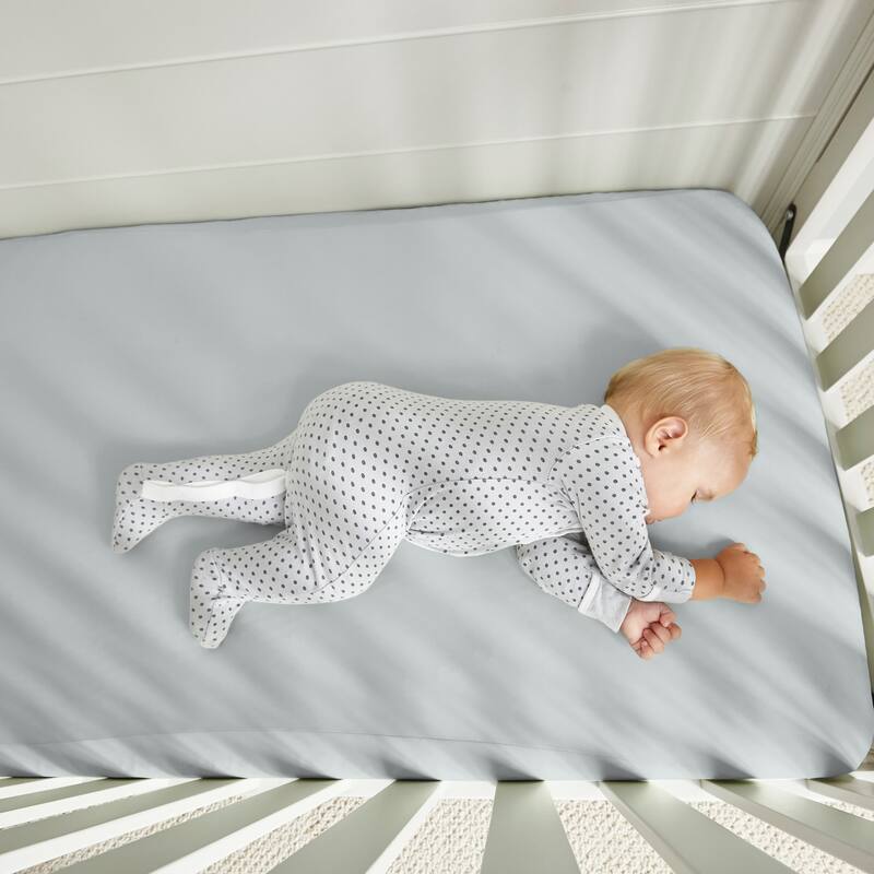 BEDGEAR Baby Dri-Tec Performance Crib Sheet - Moisture Wicking Fitted Crib Mattress Sheet