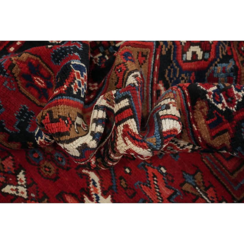 Hand Knotted Oriental 100% Wool Carpet Traditional Medallion Red Heriz Area Rug - 11' 4'' X 8' 6''