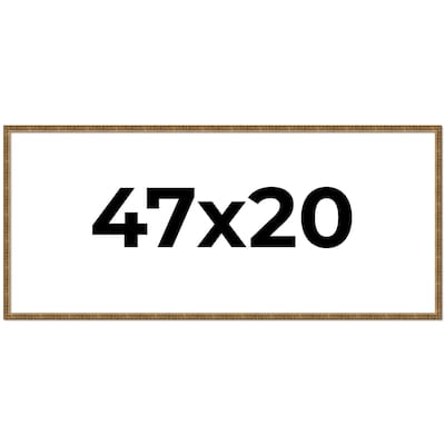 47x20 Frame Gold Solid Wood Picture Frame - Complete Modern Photo