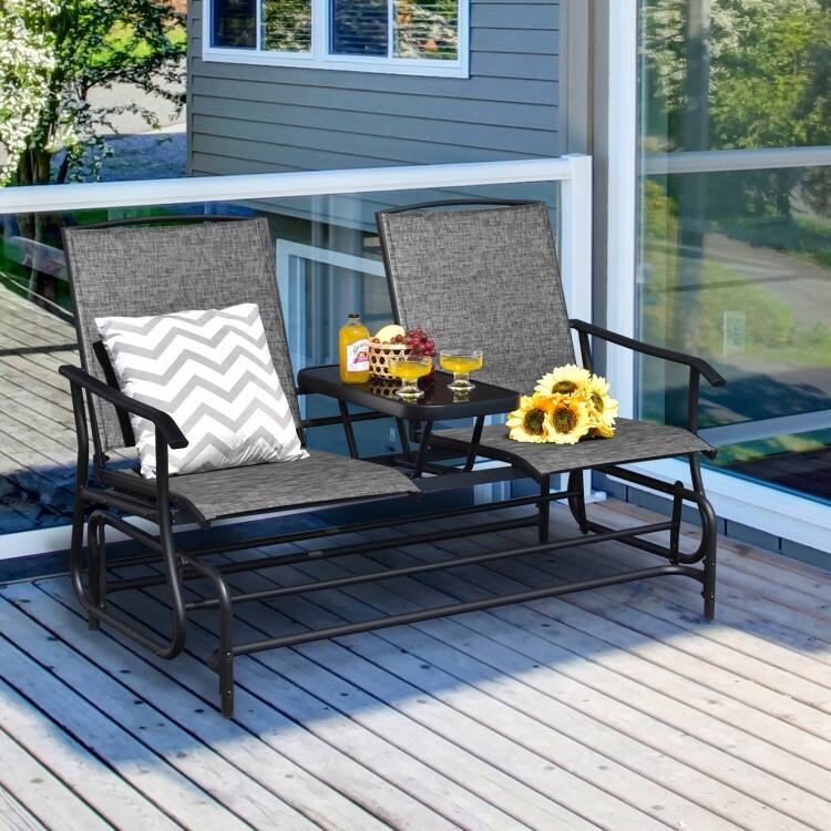 Comfortable 2-Person Loveseat for Patio and Garden - 57" x 28" x 38" (L x W x H)