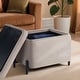 preview thumbnail 2 of 15, Studio Living Kendari Small Storage Ottoman in Velvet Fabric