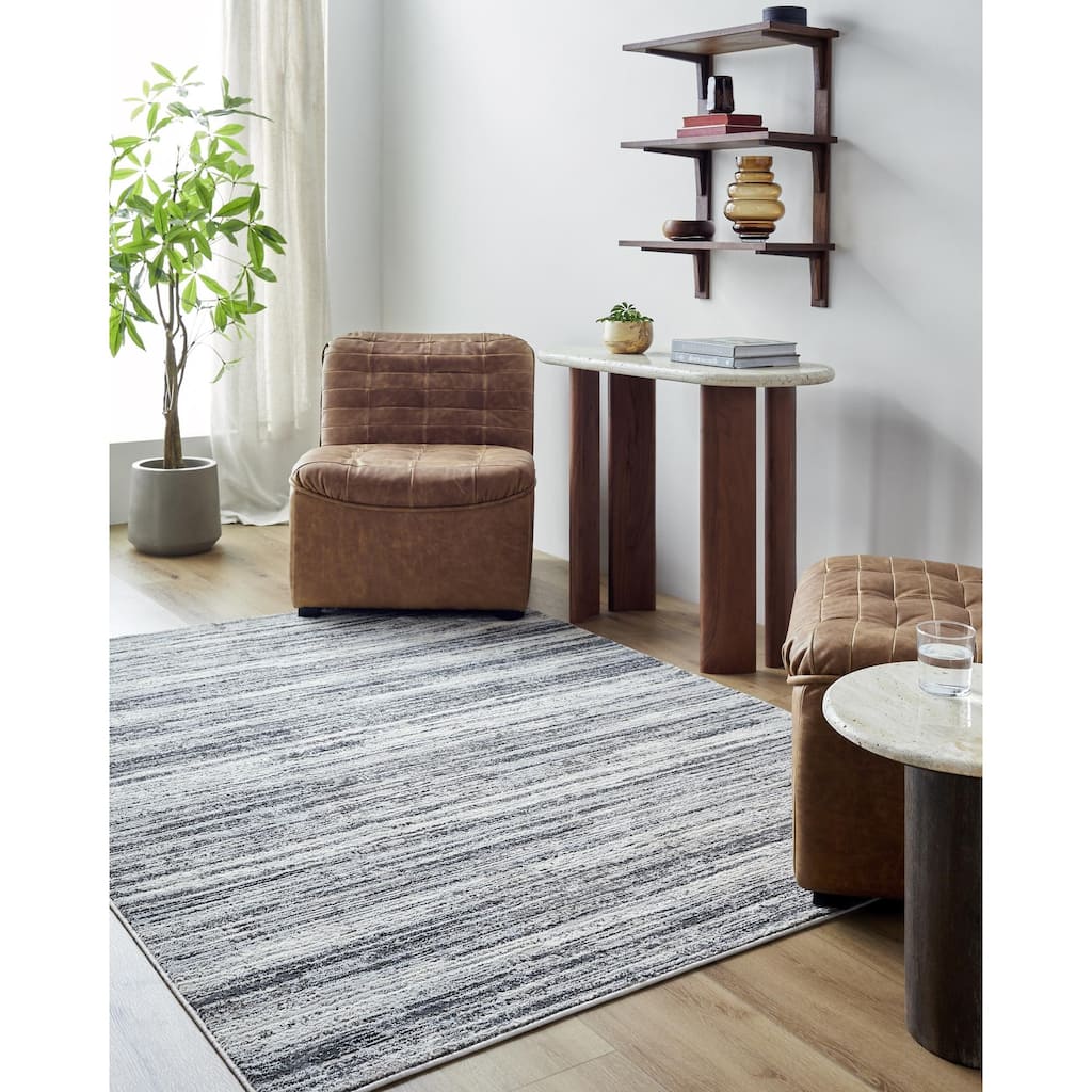 Livabliss Marbella Modern Striped Area Rug