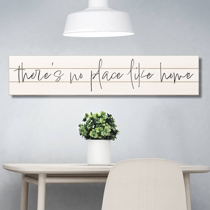 No Place Like Home Vertical Decorative Indoor/Outdoor Pallet Wood Sign 36" by 7.5" Made in the USA