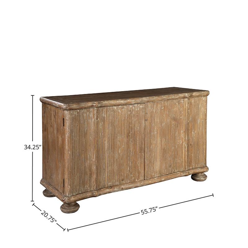 Farris 34.25" 2-door Storage Cabinet, Brown