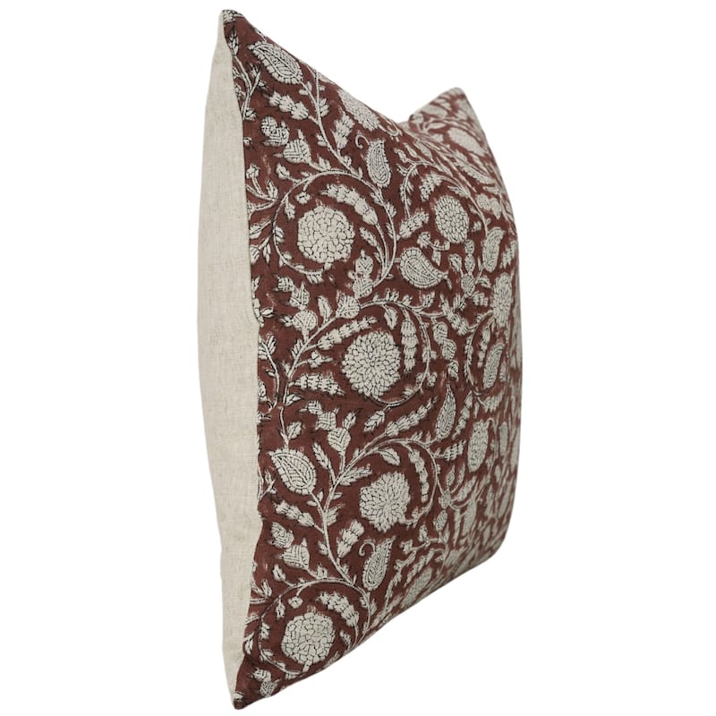 Cotton Linen Bohemian Block print pillow Cover- Gopi
