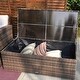 preview thumbnail 9 of 11, Leavitt 7-Piece Patio Wicker Chat Set with Fire Pit Table and Rain Cover