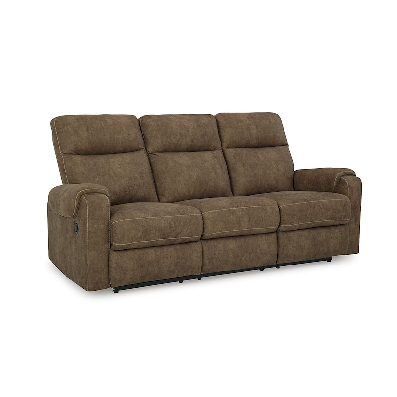 Signature Design by Ashley Edenwold Brown Reclining Sofa - 86" W x 40" D x 40" H