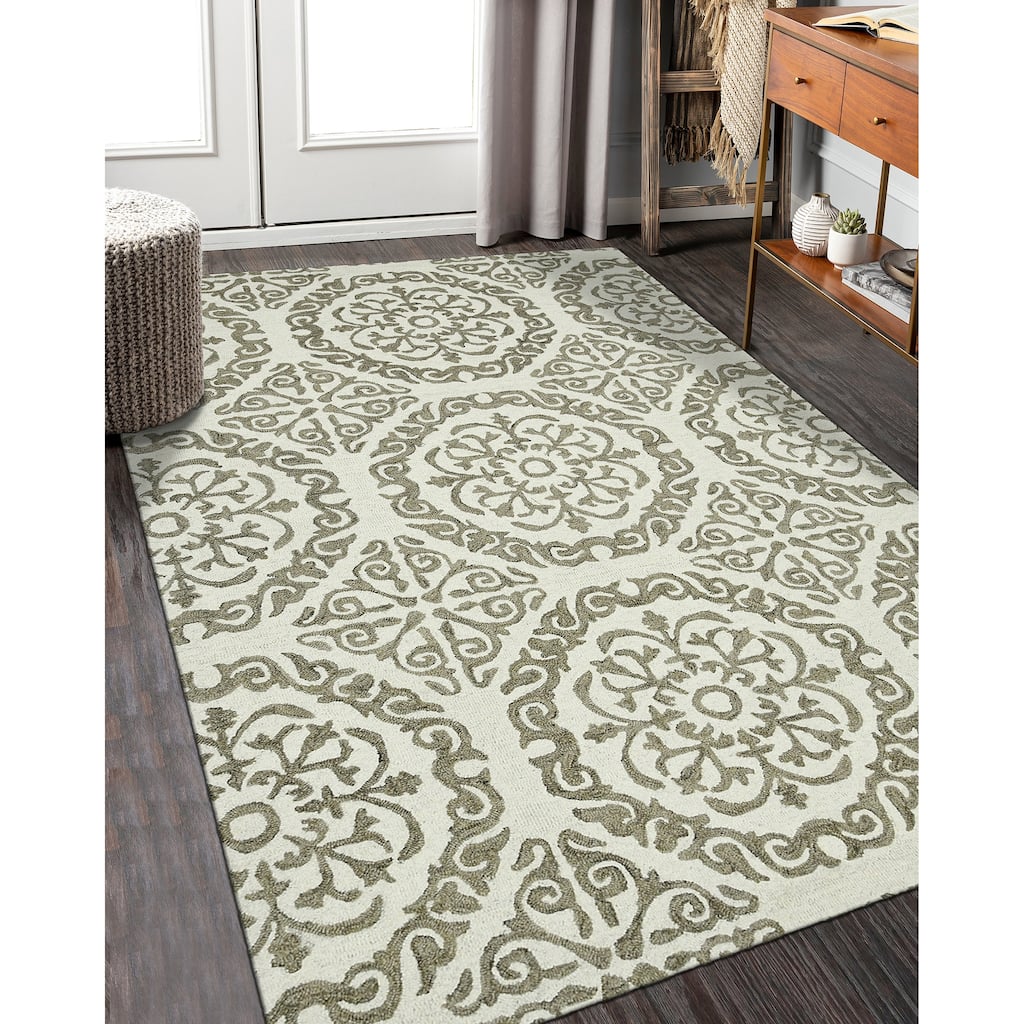 Collingwood Jona Ivory Hand-Tufted Wool Area Rug