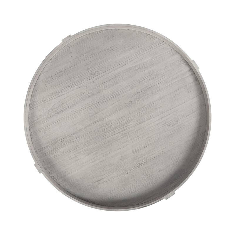Kate and Laurel Bellport Round Wood Coffee Table