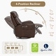 preview thumbnail 25 of 28, Kinsley Triple Motor Leather Power Swivel Recliner with Adjustable Lumbar