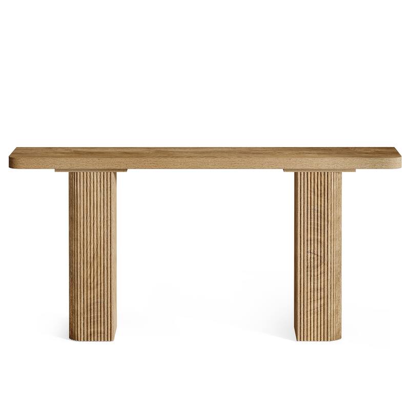 Wooden Entryway Table, Console Table, Behind Couch Sofa Table Hallway Foyer Entrance Accent Stand