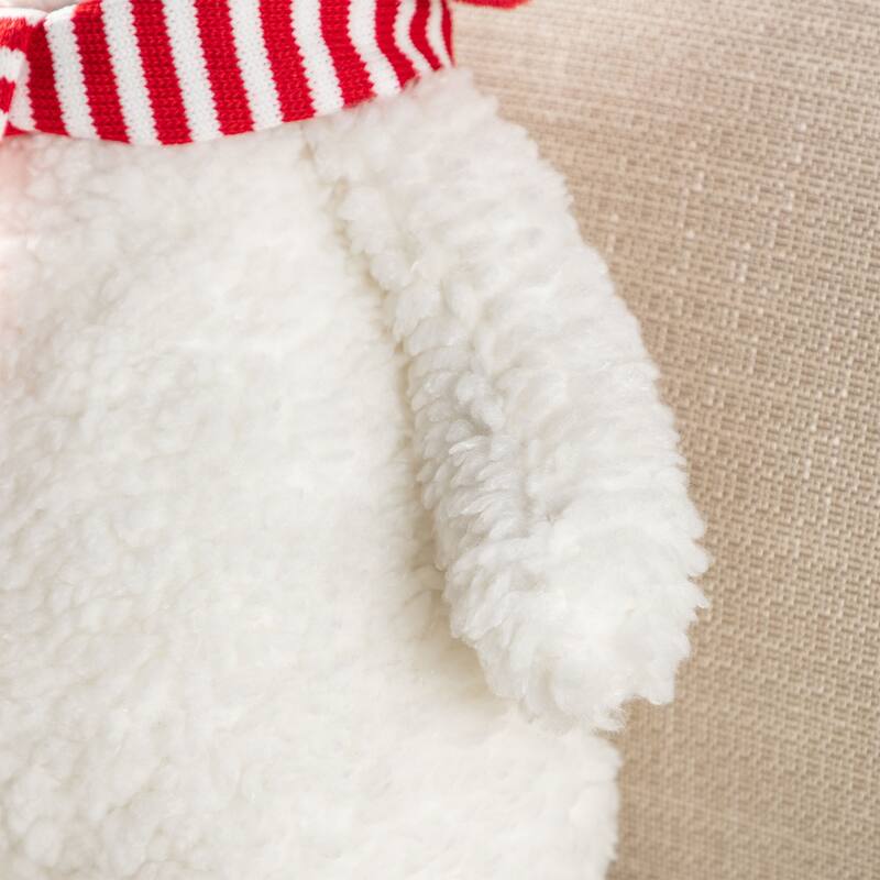 Glitzhome Fabric Christmas Yeti Snowman Highland Cow Shelf Sitters or Standing Figurines Decor