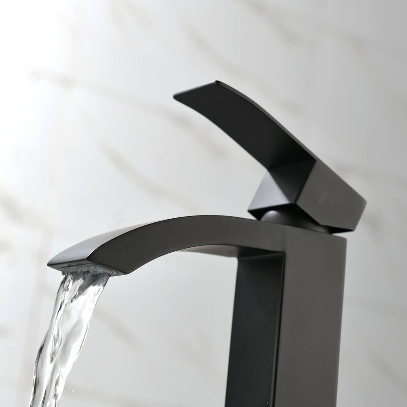 Single Handle Deck Mount Bathroom Faucet
