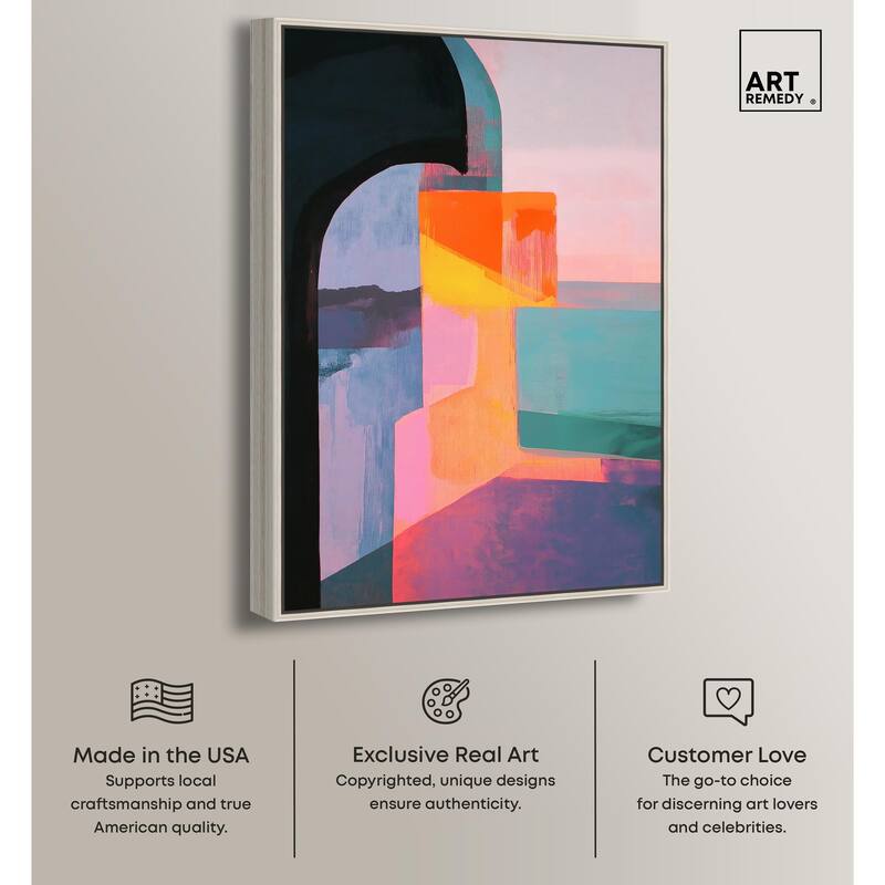 Color Blocks III Canvas by Art Remedy
