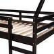 preview thumbnail 25 of 37, Twin Size Wood House Loft Bed w/ Slide, Ladder Upholstered Bed Frame