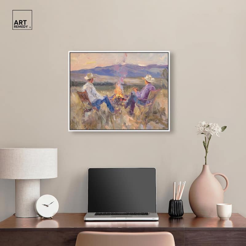 High Plains Camp Canvas by Art Remedy