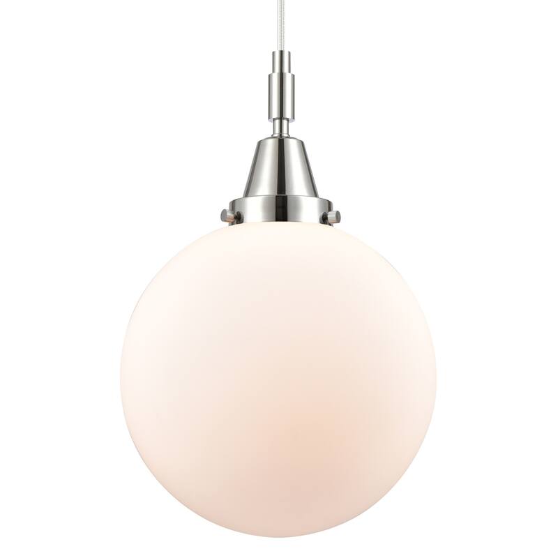 Innovations Lighting 447-1P-G201-10 Beacon 10" Wide Mini Pendant with - Polished Chrome
