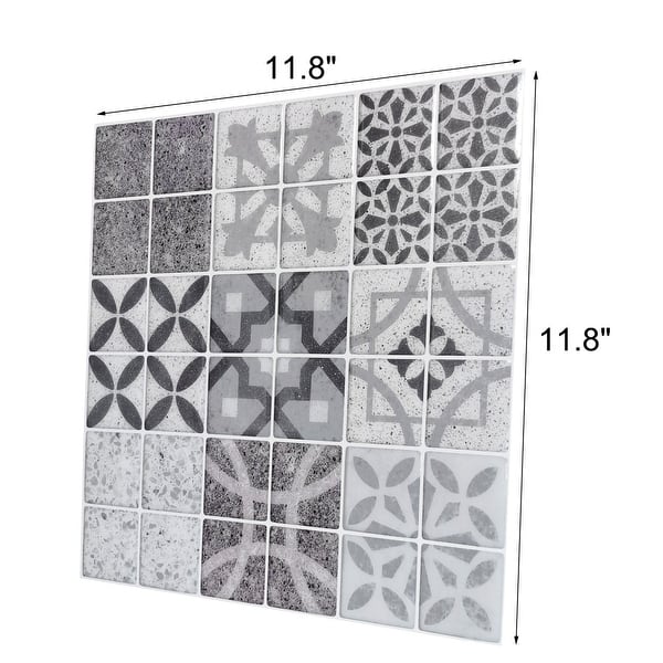 Art3d 11.8''X11.8'' Peel and Stick Backsplash Tile Stickers, Colorful Talavera Mexican Tile,(10 Sheets)