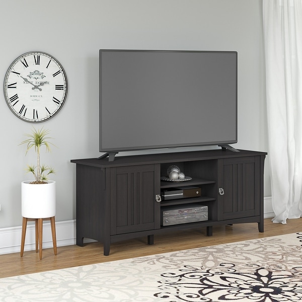 The Gray Barn Lowbridge 60-inch TV Stand. Opens flyout.