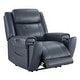 preview thumbnail 38 of 51, Leo Dual Motor Genuine Leather Power Recliner With Power Headrest