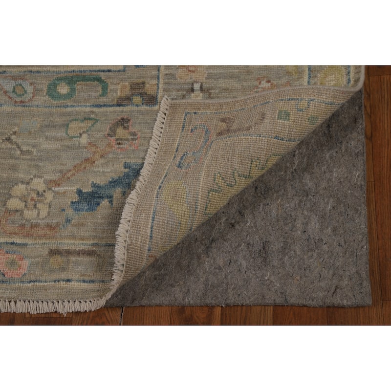 Vegetable Dye Oushak Turkish Area Rug Handmade Living Room Wool Carpet - 7'11"x 10'0"