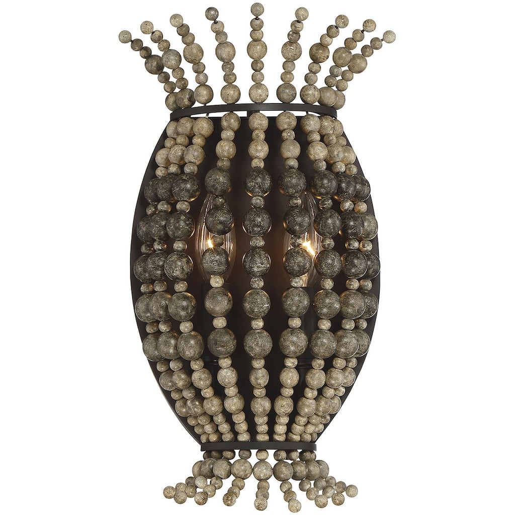 Madison 14" 2-Light Wall Sconce in English Bronze