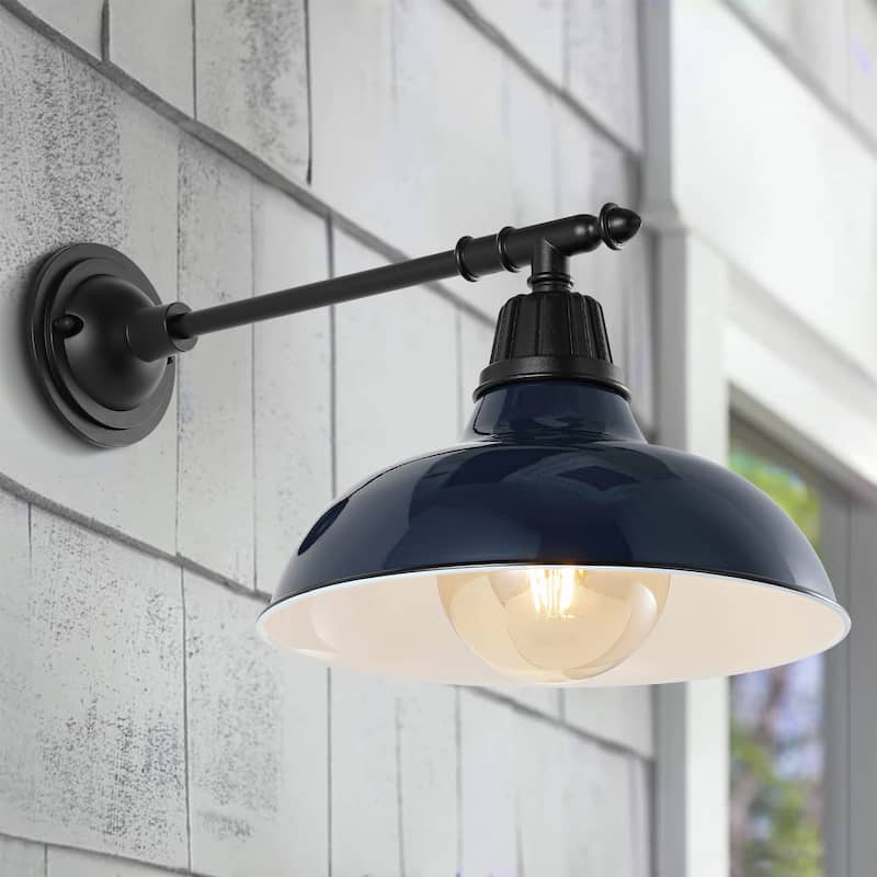 12.25" Indoor/Outdoor LED Arm Sconce, By JONATHAN Y - 12.25